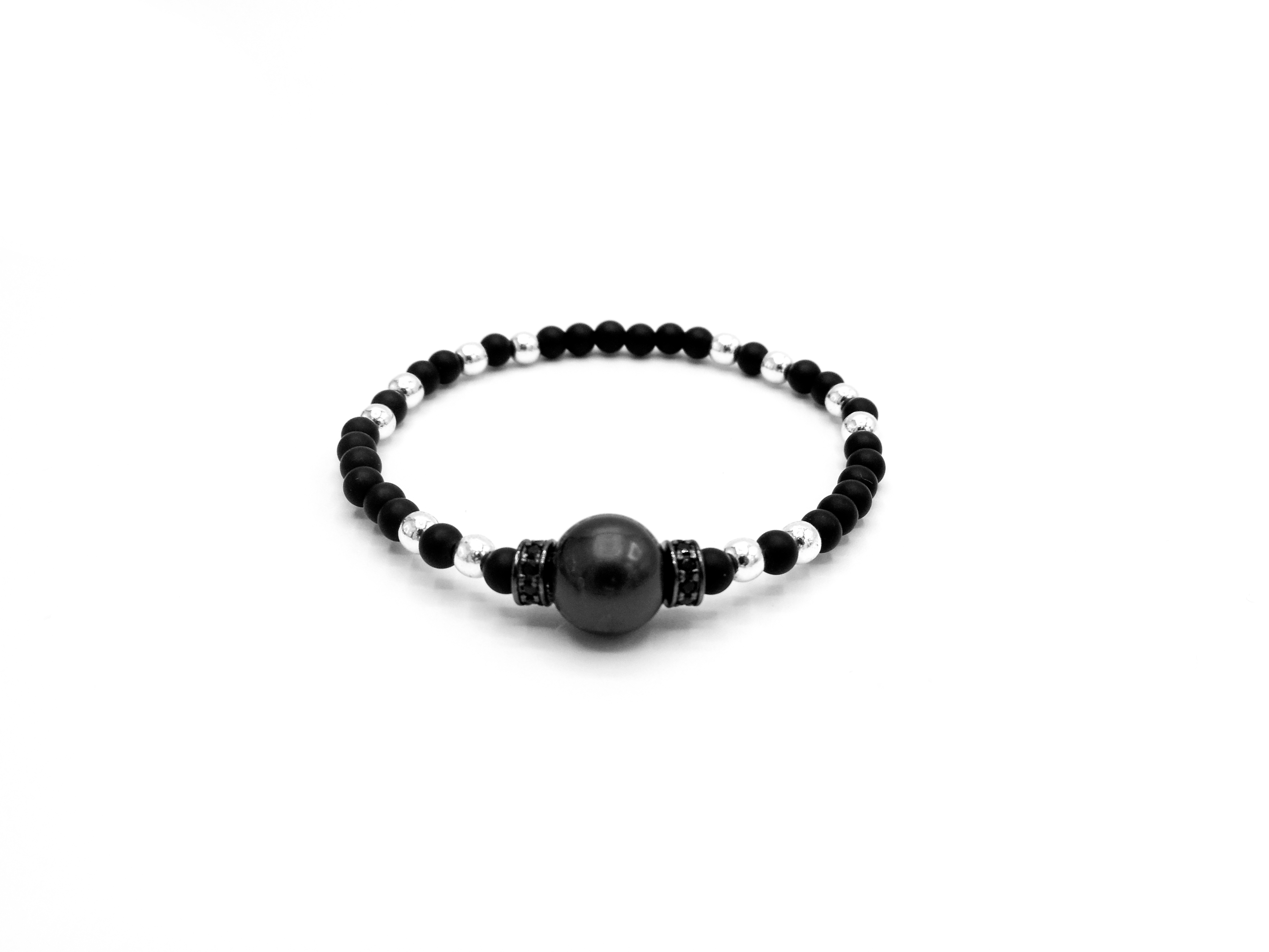 Pulsera Silver and Black Tahití - Imagen 2