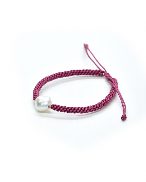 Pulsera Isura keshi rosa oscuro