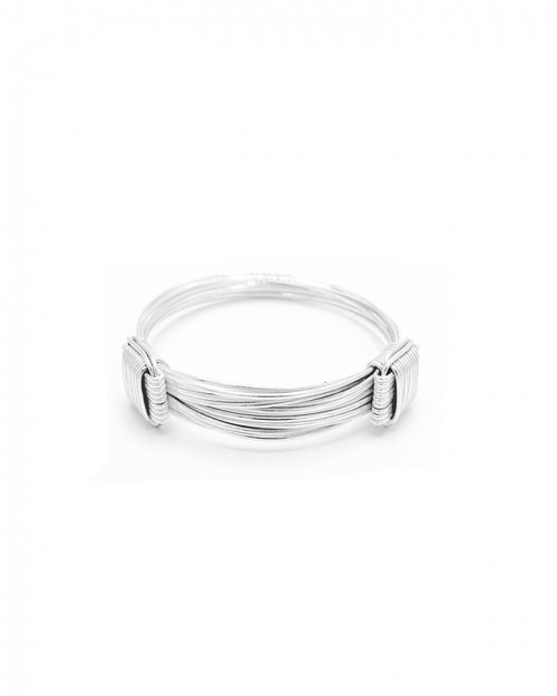 Pulsera Cabos Plata Maxi