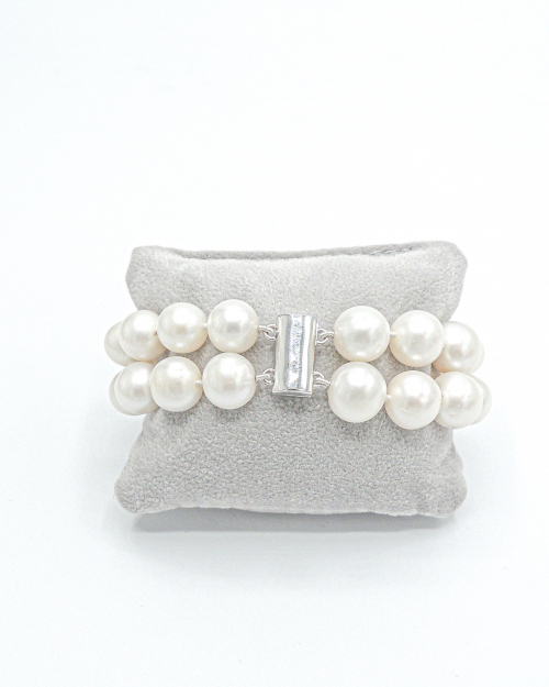 Pulsera Perlas Doble