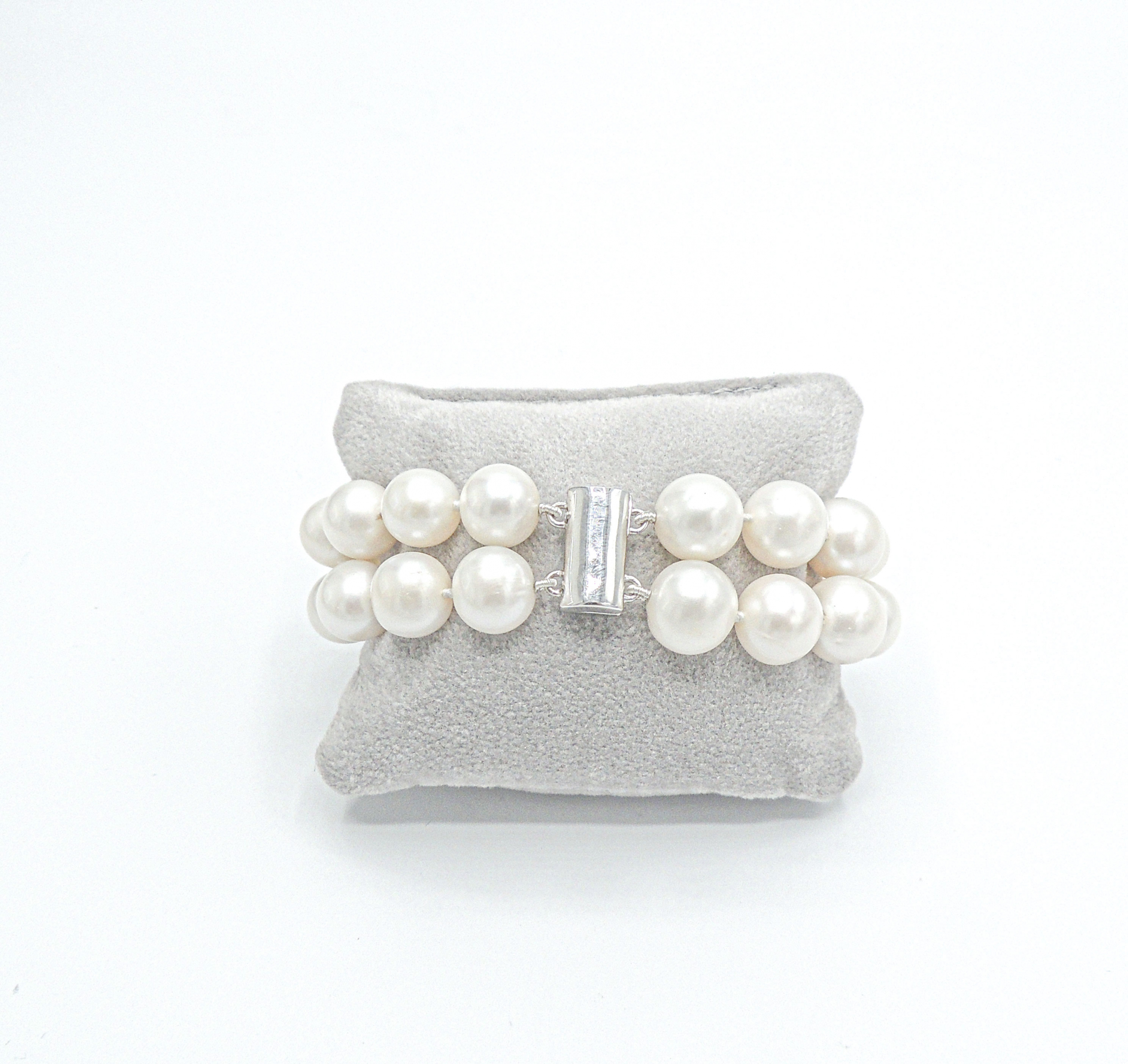 Pulsera Perlas Doble